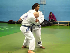 in the middle of teaching how to pull guard